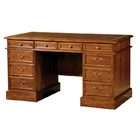 Hekman Furniture 56 Double Pedestal Wood Desk by Hekman Furniture