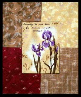 IRIS PARCHMENT FLORAL ~ Quilt Kit All Fabric Included!  