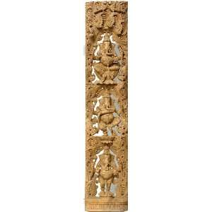   Forms of Ekadanta   South Indian Temple Wood Carving