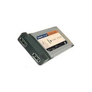  IO Card, PCMCIA, USB 2.0, 2 Port, IO Gear w/ Cable 