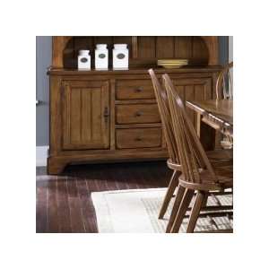  Liberty Furniture Treasures Buffet in Rustic Oak Finish 17 