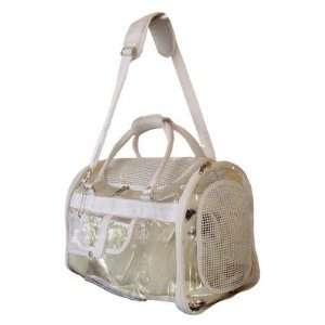  Transparent Pet Carrier in White