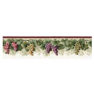   Purple Jewel Tone Grape Wallpaper Border LW1340542