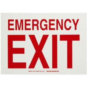   , Glow in the Dark Exit and Directional Sign, Legend Emergency Exit