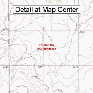  USGS Topographic Quadrangle Map   Trenton NW, North Dakota 
