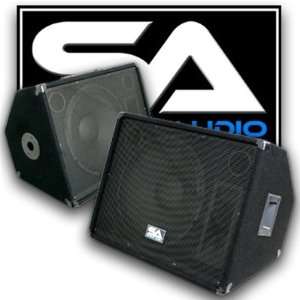   PAIR of 15 Stage/Floor Monitor Speaker Cabinets PA / DJ: Electronics