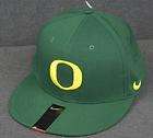 NEW Oregon Ducks O Logo Baseball Hat Green/Yellow MED Flex Fit 643 