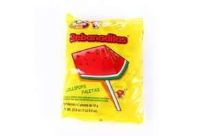 REBANADITAS lollipop in shape of watermenlon w/chili   Mexican candy  
