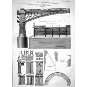 Engineering 1866 Victoria Bridge Battersea Charles Fox Details Main 
