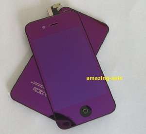 LCD+Touch Screen+Back Cover+Home Button iPhone 4 Purple  