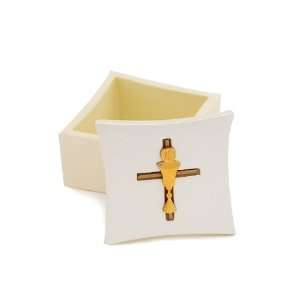   First Communion Rosary Box with Chalice/Cross Emblem