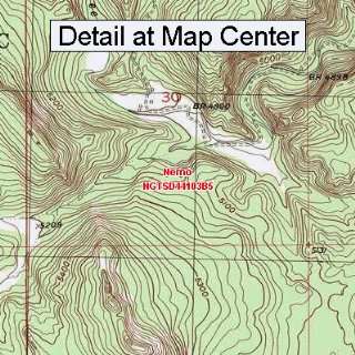 USGS Topographic Quadrangle Map   Nemo, South Dakota (Folded 