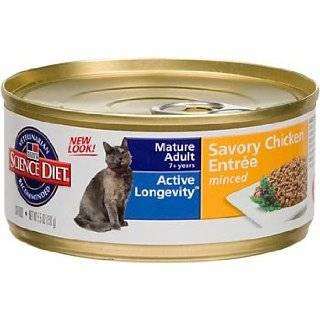 Hills Science Diet Savory Chicken Entrée Senior 7+ Cat Food in Cans