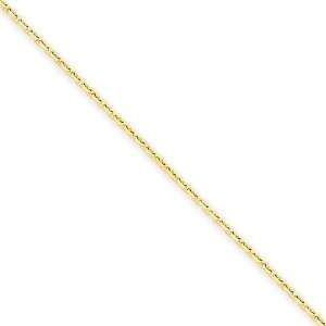  14k Yellow Gold 24 inch 1.30 mm Cable Chain Necklace in 