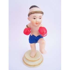    Excellent Beautiful Muay Thai Figure Clay Doll 