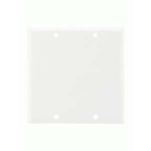  Icarus Blank Double Gang Wall Plate   White Electronics