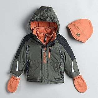   Boys Heavyweight Hooded Jacket with Cap and Mittens  Zero Xposur