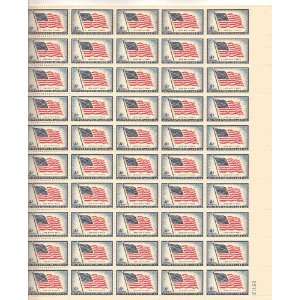  Old Glory Full Sheet of 50 X 4 Cent Us Postage Stamps 