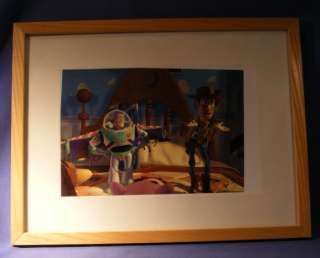 DISNEYS TOY STORY LITHOGRAPH STAMPED 1996 FRAMED  