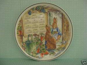 Wedgwood Peter Rabbit Plate Frederick Warne &Co.2001  