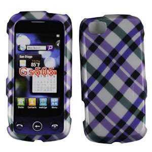 For T mobil Lg Cookie Plus Gs500 Sentio Gs505 Accessory   Purple Plaid 
