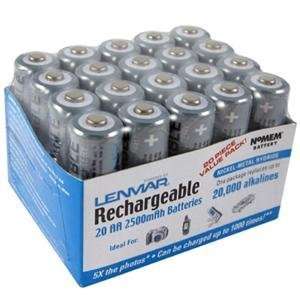  Lenmar, 20 pack 1.2V, 2500mAh, NiMH AA (Catalog Category Batteries 