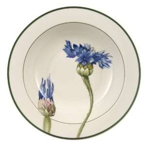   Boch Flora Cornflower Rimmed Cereal Bowls, Set of 6: Kitchen & Dining