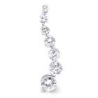 Bling Jewelry Diamond CZ Journey of Love Sterling Silver Pendant 