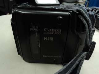 CANON LX 200 HI 8 8MM PRO VIDEO CAMERA LX 200A HI8   WORKS WITH ISSUES 