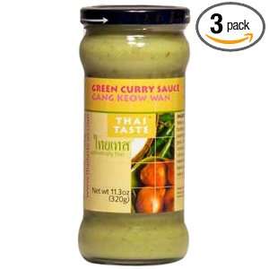 Thai Taste Curry, Green, 8.7 Ounce (Pack of 3)  Grocery 