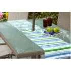 Essential Home Blue Striped Indoor/Outdoor Table Runner