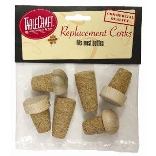  Global Amici Replacement Cork Bottle Stoppers, Set of 6 