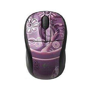 Logitech M305 Wireless Optical Mouse   Plum Currant, Check package 