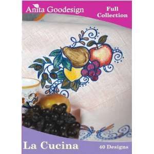    Anita Goodesign La Cucina Embroidery Designs Arts, Crafts & Sewing