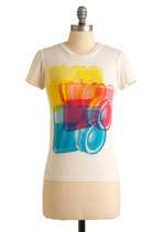 Style in a Snapshot Top  Mod Retro Vintage T Shirts  ModCloth