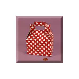   Mini Wht/Red Polka Dot Gable Box: Home & Kitchen