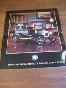 Vintage Ford Model T Police Wagon Franklin Brochure  