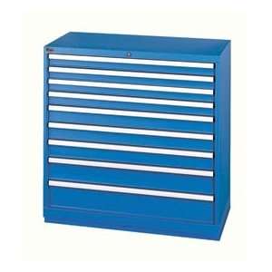  Lista® 9 Drawer Shallow Depth Cabinet   Blue, Individual 