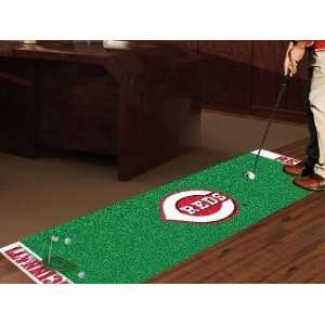   Cincinnati Reds Golf Putting Green Runner Area Rug