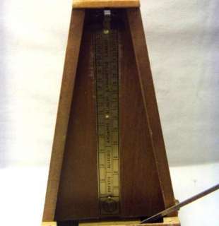 Vintage Seth Thomas Wind Up Metronome Working Missing Cover  