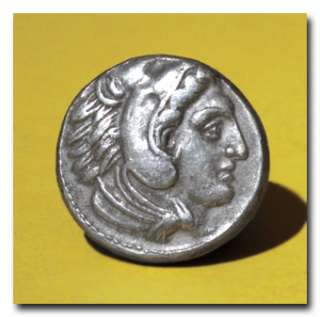 GREEK SILVER TETRADRACHM COIN OF ALEXANDER THE GREAT OF MACEDONIA, 336 