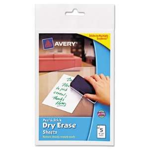  Avery® Peel & Stick Dry Erase Sheets
