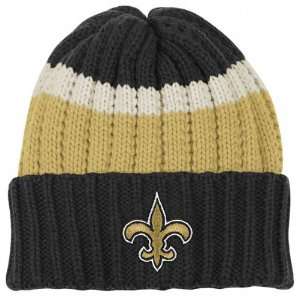  New Orleans Saints Reebok Three Color Cuffed Knit Hat 