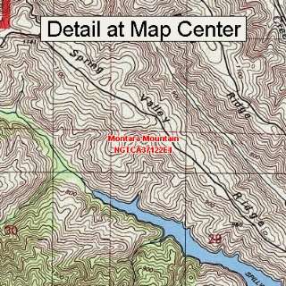 USGS Topographic Quadrangle Map   Montara Mountain, California (Folded 