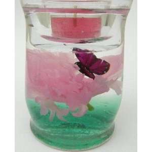  Purple Butterfly Pink Carnation Forever Gel Candle