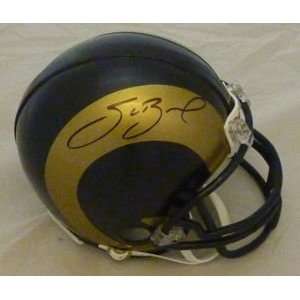  Sam Bradford Autographed St Louis Rams Mini Helmet: Sports 