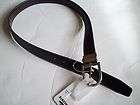85 NWT Mens LACOSTE Brown Black Leather Reversible Belt Size 32
