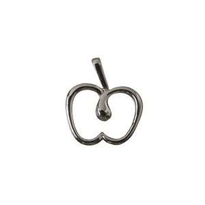 Tiffany Inspired Sterling Silver Apple Pendant:  Home 