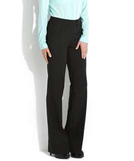 Black (Black) 36in Black Tailored Stretch Trousers  250795101  New 