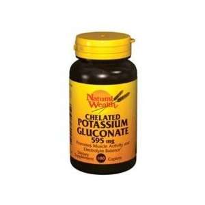  Natural Wealth Chelated Potassium Caplets 595 Mg 100 